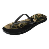 Vincent van Gogh - Skull met Burning Cigarette Teenslippers (Schuin)