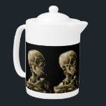 Vincent van Gogh - Skull met Burning Cigarette Theepot<br><div class="desc">Hoofd van een skelet met een brandende sigaret / schedel met brandende sigaretten / kraan de squelette fumant une sigaret - Vincent van Gogh,  1885</div>