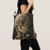 Vincent Van Gogh - Skull met Burning Cigarette Tote Bag (Dichtbij)