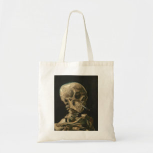 Vincent Van Gogh - Skull met Burning Cigarette Tote Bag
