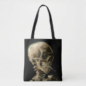 Vincent van Gogh - Skull met Burning Cigarette Tote Bag (Voorkant)