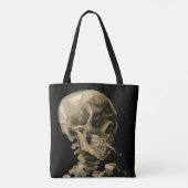 Vincent van Gogh - Skull met Burning Cigarette Tote Bag (Achterkant)