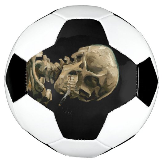 Vincent van Gogh - Skull met Burning Cigarette Voetbal (Gedraaid)