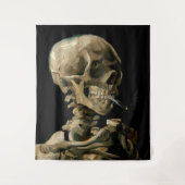Vincent van Gogh - Skull met Burning Cigarette Wandkleed (Voorkant)