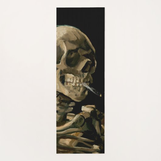 Vincent van Gogh - Skull met Burning Cigarette Yogamat (Achterkant)