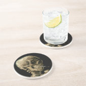Vincent van Gogh - Skull met Burning Cigarette Zandsteen Onderzetter (Zijkant)