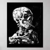 Vincent Van Gogh Skull met Sigarette Skeleton Hal Poster (Voorkant)