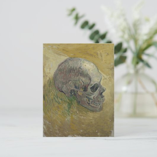 Vincent van Gogh Skull Profile GalleryHD Fine Art Briefkaart (Staand voorkant)