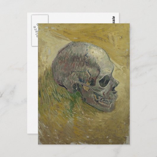 Vincent van Gogh Skull Profile GalleryHD Fine Art Briefkaart (Voorkant / Achterkant)