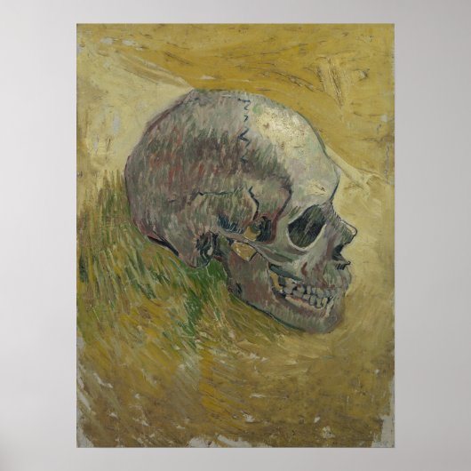 Vincent van Gogh Skull Profile GalleryHD Fine Art Poster (Voorkant)
