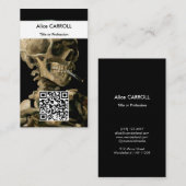 Vincent van Gogh - Skull - QR-code Visitekaartje (Voorkant / Achterkant)