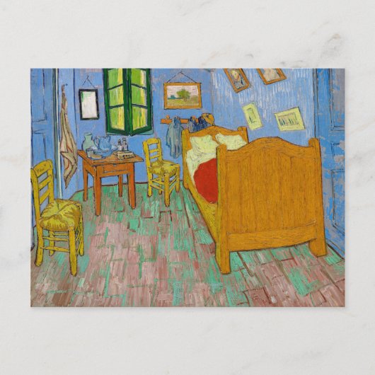 Vincent van Gogh slaapkamer. Impressionisme kamer  Briefkaart (Voorkant)