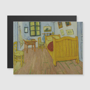 Vincent van Gogh, Slaapkamer in Arles, 1e versie Magnetische Uitnodiging