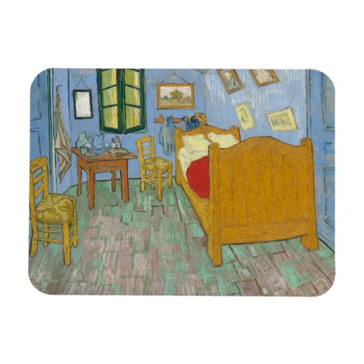 Vincent van Gogh, Slaapkamer in Arles, 2e versie Magneet (Horizontaal)