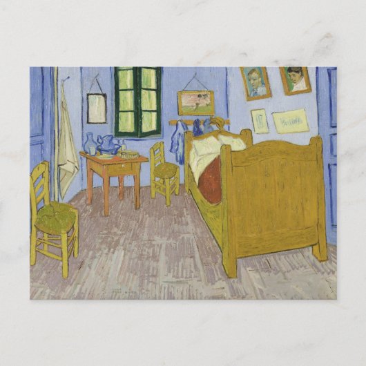 Vincent van Gogh, Slaapkamer in Arles, 3e versie Briefkaart (Voorkant)