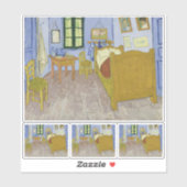 Vincent van Gogh, Slaapkamer in Arles, 3e versie Sticker (Vel)