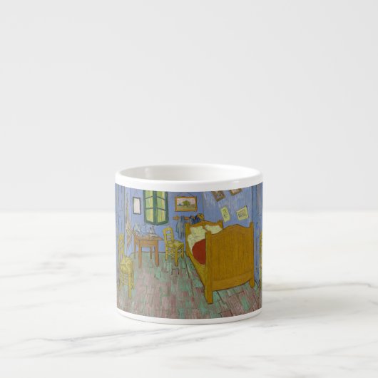 Vincent Van Gogh Slaapkamer Schilderij Espresso Kop (Voorkant)