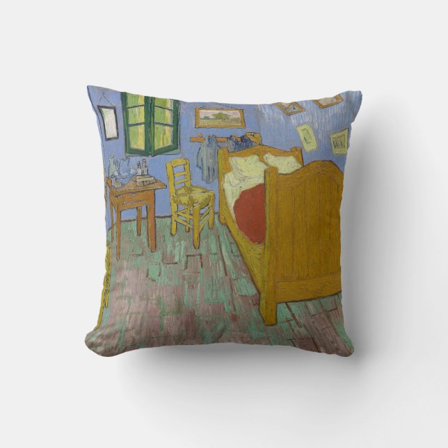 Vincent Van Gogh Slaapkamer Schilderij Kussen (Voorkant)