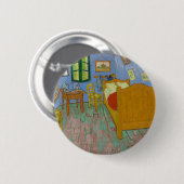Vincent Van Gogh Slaapkamer Schilderij Ronde Button 5,7 Cm (Voorkant /achterkant)