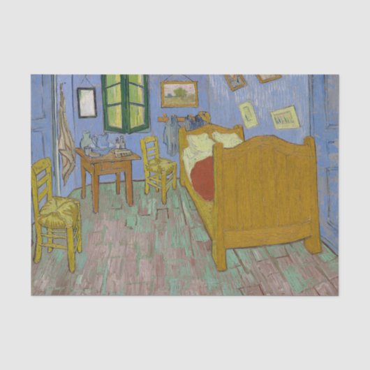 Vincent Van Gogh Slaapkamer Schilderij Tissuepapier (Voorkant)