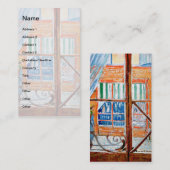 Vincent Van Gogh - slagers kopen een raam in Visitekaartje (Voorkant / Achterkant)