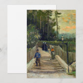 Vincent van Gogh - Sloping Path in Montmartre Bedankkaart (Voorkant / Achterkant)