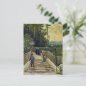Vincent van Gogh - Sloping Path in Montmartre Briefkaart (Staand voorkant)