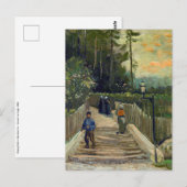 Vincent van Gogh - Sloping Path in Montmartre Briefkaart (Voorkant / Achterkant)