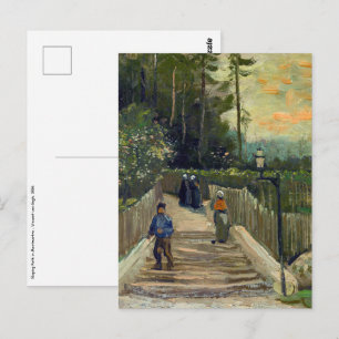 Vincent van Gogh - Sloping Path in Montmartre Briefkaart