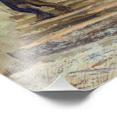 Vincent van Gogh - Sloping Path in Montmartre Foto Afdruk (Hoek)