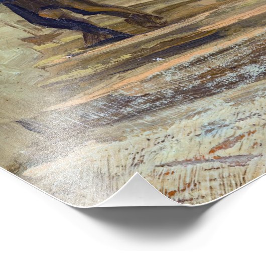 Vincent van Gogh - Sloping Path in Montmartre Foto Afdruk (Hoek)