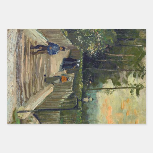 Vincent van Gogh - Sloping Path in Montmartre Inpakpapier Vel (Voorkant 3)
