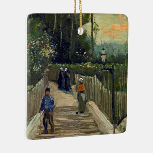 Vincent van Gogh - Sloping Path in Montmartre Keramisch Ornament (Rechts)