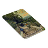 Vincent van Gogh - Sloping Path in Montmartre Magneet (Rechterzijde)