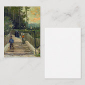 Vincent van Gogh - Sloping Path in Montmartre Notitiekaartje (Voorkant / Achterkant)
