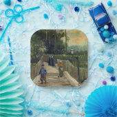 Vincent van Gogh - Sloping Path in Montmartre Papieren Bordje (Feest)