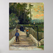 Vincent van Gogh - Sloping Path in Montmartre Poster (Voorkant)