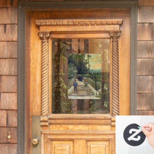 Vincent van Gogh - Sloping Path in Montmartre Raamsticker (Huis Deur)