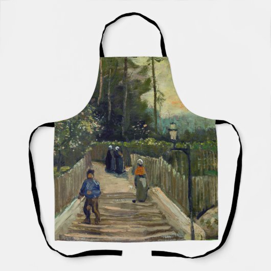 Vincent van Gogh - Sloping Path in Montmartre Schort (Voorkant)