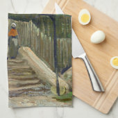 Vincent van Gogh - Sloping Path in Montmartre Theedoek (Quarter Fold)