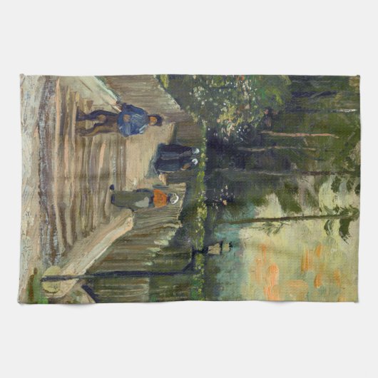 Vincent van Gogh - Sloping Path in Montmartre Theedoek (Horizontaal)