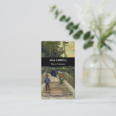 Vincent van Gogh - Sloping Path in Montmartre Visitekaartje (Staand voorkant)