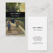 Vincent van Gogh - Sloping Path in Montmartre Visitekaartje (Voorkant / Achterkant)