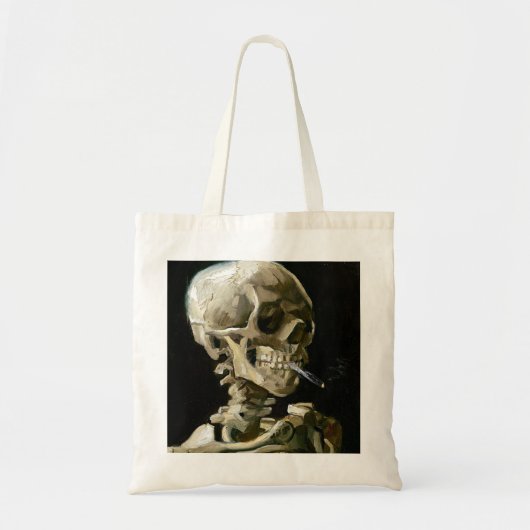 Vincent van Gogh Smoking Skeleton Tote Bag (Voorkant)