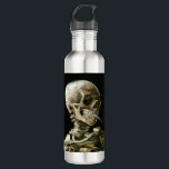 Vincent van Gogh Smoking Skeleton Waterfles<br><div class="desc">Roken Skelet geschilderd door Vincent van Gogh in 1886.</div>