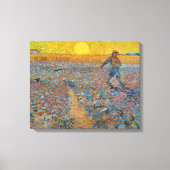 Vincent Van Gogh - Sower met gestelde zon Canvas Afdruk (Voorkant)