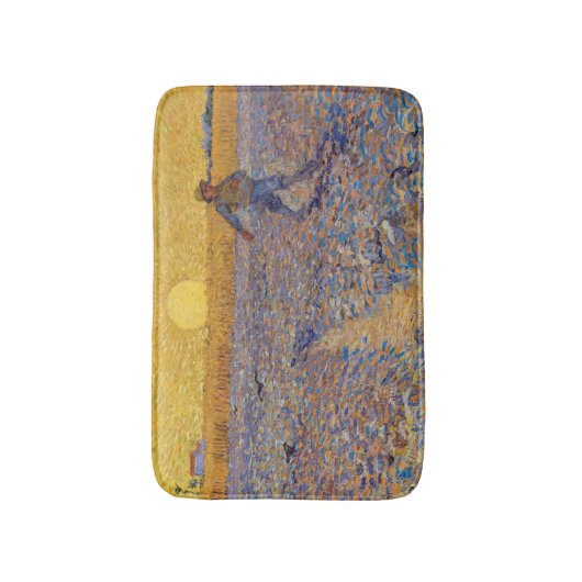 Vincent van Gogh - Sower met Setting Sun Badmat (Voorkant Verticaal)