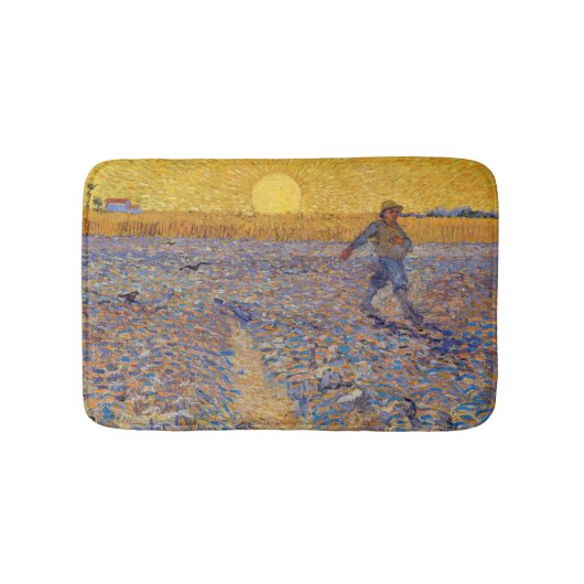 Vincent van Gogh - Sower met Setting Sun Badmat (Voorkant)
