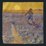 Vincent van Gogh - Sower met Setting Sun Bandana<br><div class="desc">The Sower / Sower with Setting Sun - Vincent van Gogh,  Oil on Canvas,  1888,  Arles</div>