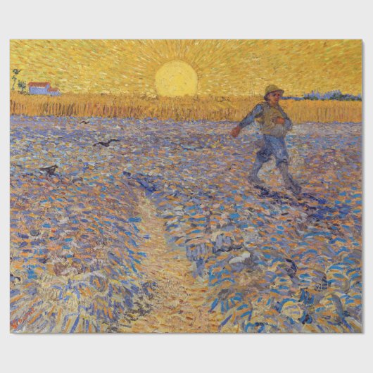 Vincent van Gogh - Sower met Setting Sun Cadeaupapier (Vlak)